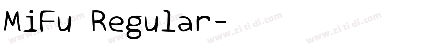 MiFu Regular字体转换